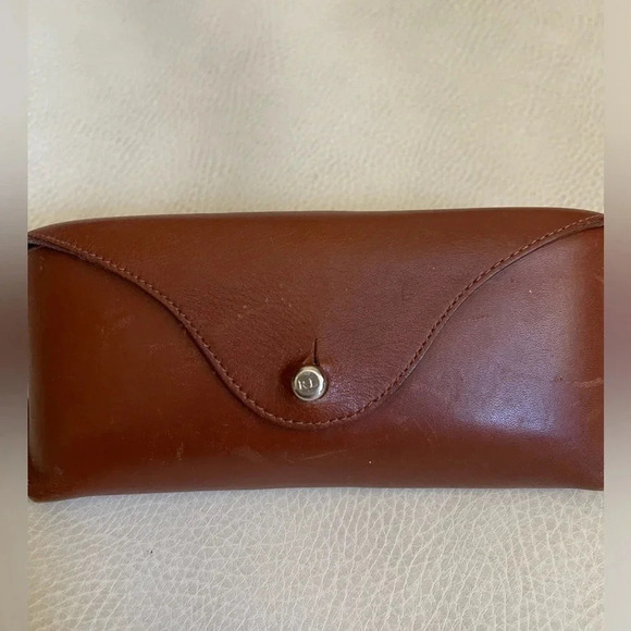 Ralph Lauren Other - VTG, RALPH LAUREN Brown Calfskin Leather Sunglasses Case 6.5"x2.5” Made in Italy